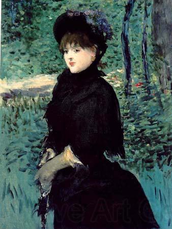 Edouard Manet La Promenade Madame Gamby Norge oil painting art